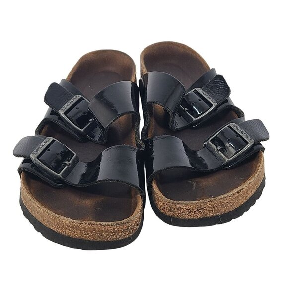 Birkenstock Woman's Arizona Birko-Flor Casual Sandals Black Size 6 /36 - Picture 2 of 7
